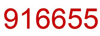 Number 916655 red image