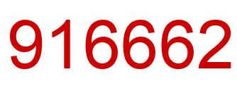 Número 916662 imagen rojo