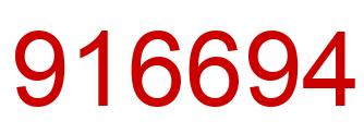 Número 916694 imagen rojo