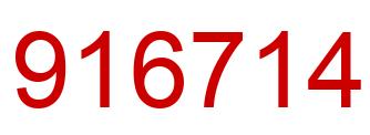 Número 916714 imagen rojo