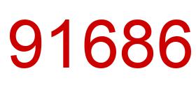 Número 91686 imagen rojo