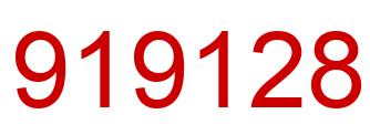 Número 919128 imagen rojo