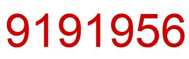Number 9191956 red image
