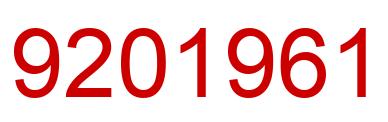 Number 9201961 red image