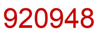 Número 920948 imagen rojo