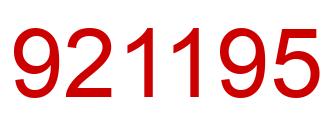 Number 921195 red image