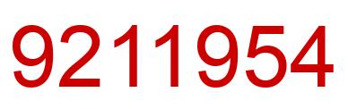 Number 9211954 red image