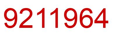 Number 9211964 red image