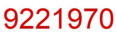 Number 9221970 red image