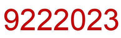 Número 9222023 imagen rojo