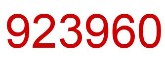 Número 923960 imagen rojo