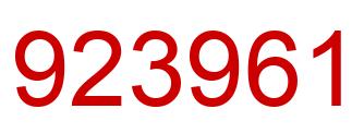 Número 923961 imagen rojo