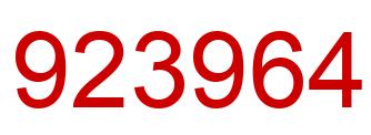 Número 923964 imagen rojo