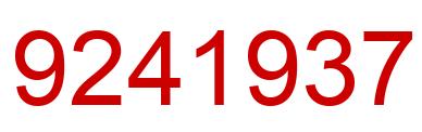 Number 9241937 red image