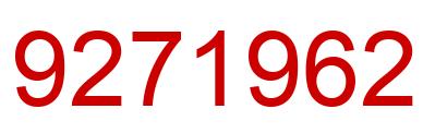 Number 9271962 red image