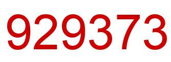 Número 929373 imagen rojo