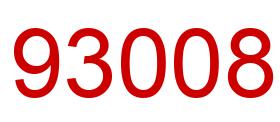 Número 93008 imagen rojo