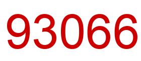 Número 93066 imagen rojo