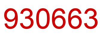 Número 930663 imagen rojo