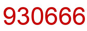 Número 930666 imagen rojo