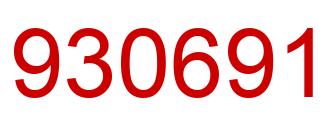 Number 930691 red image