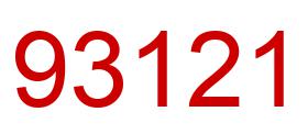 Number 93121 red image