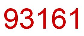 Número 93161 imagen rojo