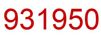 Número 931950 imagen rojo