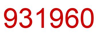 Número 931960 imagen rojo