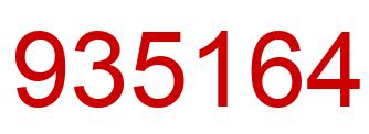 Number 935164 red image