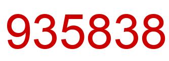 Número 935838 imagen rojo