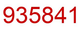 Número 935841 imagen rojo