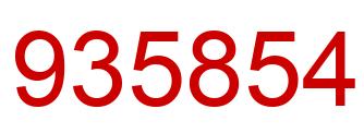 Number 935854 red image