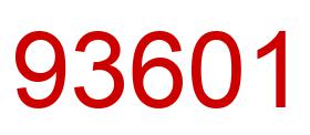 Number 93601 red image