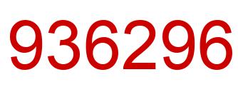 Number 936296 red image