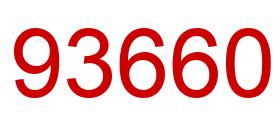 Number 93660 red image