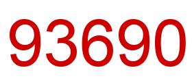 Number 93690 red image
