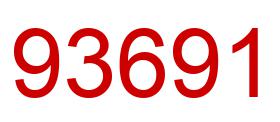 Number 93691 red image