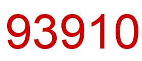 Número 93910 imagen rojo