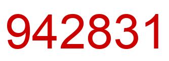 Número 942831 imagen rojo