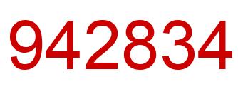 Number 942834 red image