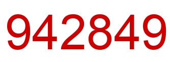 Number 942849 red image