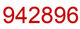 Número 942896 imagen rojo