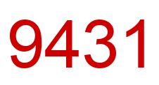 Number 9431 red image