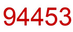 Number 94453 red image
