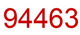 Number 94463 red image
