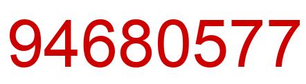 Number 94680577 red image