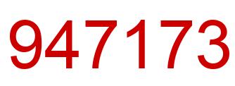 Number 947173 red image