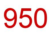 Number 950 red image