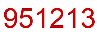 Número 951213 imagen rojo